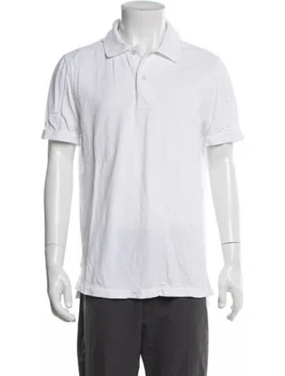 Pre-owned Tom Ford Collar Short Sleeve Polo Shirt In White