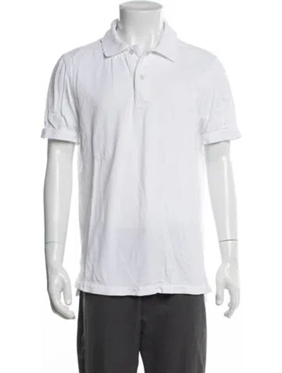 Pre-owned Tom Ford Collar Short Sleeve Polo Shirt In White