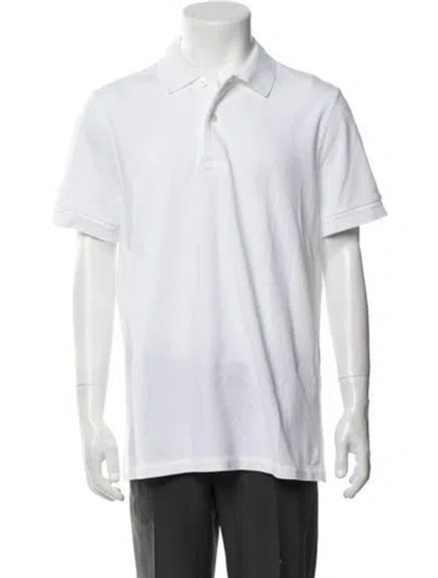 Pre-owned Tom Ford Collar Short Sleeve Polo Shirt In White