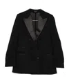 Tom Ford Double-breasted Buttoned Blazer In Black