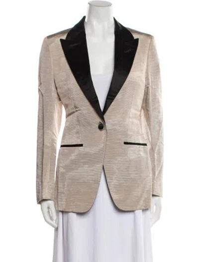 Pre-owned Tom Ford Colorblock Pattern Blazer In Neutral