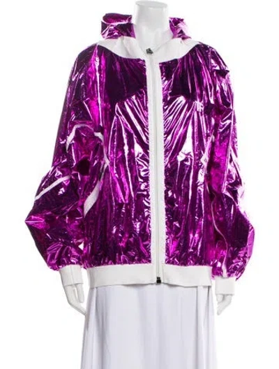 Pre-owned Tom Ford Colorblock Pattern Jacket In Purple