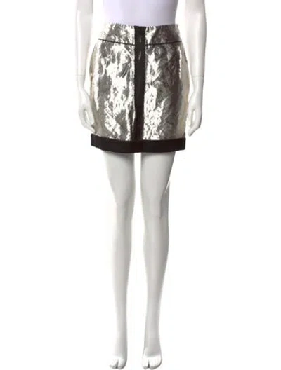 Pre-owned Tom Ford Colorblock Pattern Mini Skirt