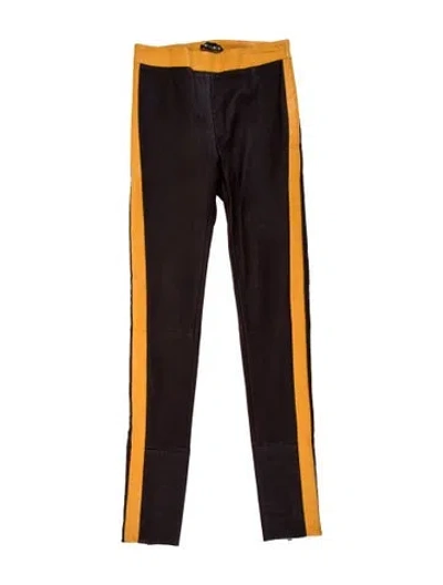 Pre-owned Tom Ford Colorblock Pattern Skinny Leg Pants In Brown