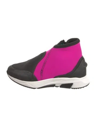 Pre-owned Tom Ford Colorblock Pattern Sock Sneakers In Pink