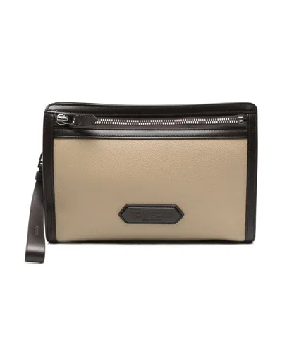 Tom Ford Colourblock Clutch Bag In Nude
