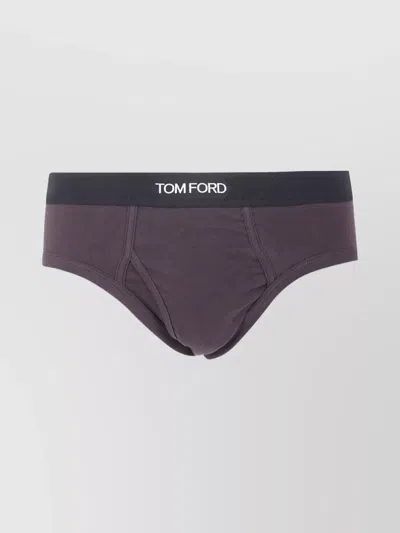 Tom Ford Comfortable Briefs Featuring Elastic Waistband In Black