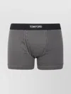 Tom Ford Comfortable Mid-rise Boxer Briefs Pouch In Black