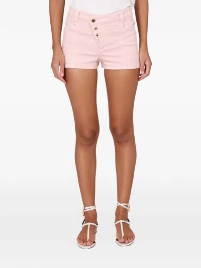 Tom Ford Compact Buttoned Denim Shorts In Pink