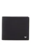 Tom Ford Saffiano Leather Bifold Wallet In Black