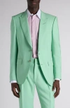Tom Ford Compact Hopsack Blazer In Green