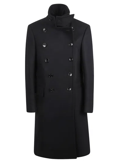 Tom Ford Black Double Breasted Trench Coat
