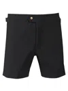 Tom Ford Black Swimsuit With Buckle On The Front In Tech Fabric Man