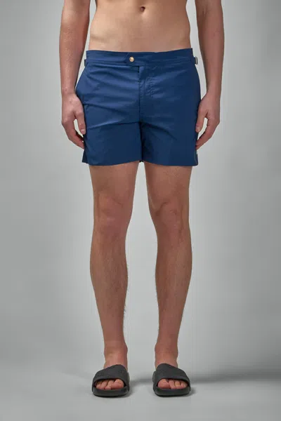 TOM FORD COMPACT POPLIN SWIM SHORT WITH PIPELINE