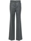 Tom Ford Creased Wool Tailored Trousers - Women's - Silk/wool/cupro In Grey