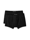 Tom Ford Mens Black Logo-embroidered Cotton-blend Jersey Boxers