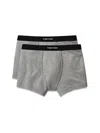 Tom Ford Set Of 2 Logo-waistband Cotton Boxer Briefs Clothing In Gold