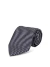 Tom Ford Patterned Silk Tie In Blue