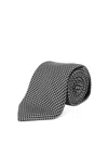 Tom Ford Patterned Silk Tie In Gray