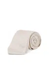 Tom Ford Patterned Silk Tie In White
