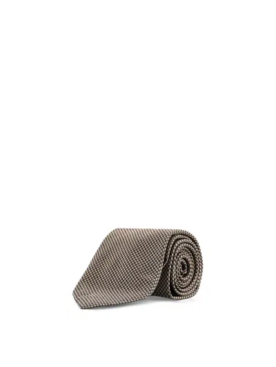Tom Ford Silk Tie With Microfanthesia