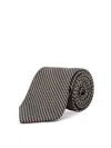 Tom Ford Patterned Silk Tie In Brown