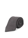 Tom Ford Patterned Silk Tie In Brown