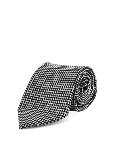 Tom Ford Silk Tie In Black