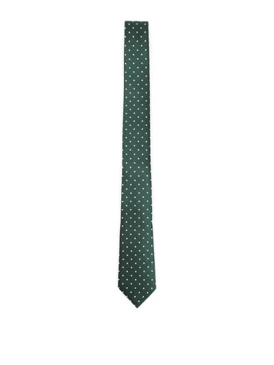 Tom Ford Mulberry Silk Tie In Green
