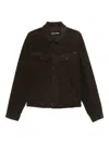 Tom Ford Slim-fit Cotton-blend Corduroy Jacket In Brown