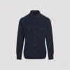 Tom Ford Cotton Corduroy Western Shirt In Indigo