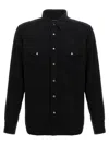 Tom Ford Black Shirt With Tonal Buttons And Patch Pockets In Cotton Man In Black