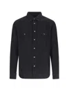 Tom Ford Long-sleeved Denim Shirt In Black  