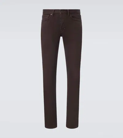 Tom Ford Corduroy Slim Jeans In Brown