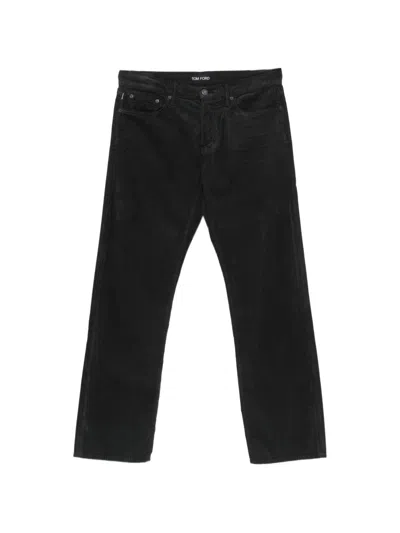 Tom Ford Corduroy Straight-leg Jeans In Black