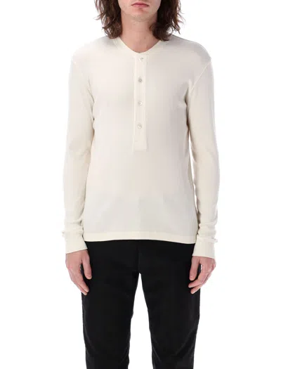 TOM FORD TOM FORD COTTON AND MODAL RIB HENLEY
