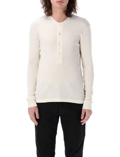 TOM FORD TOM FORD COTTON AND MODAL RIB HENLEY