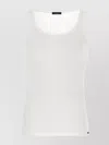 Tom Ford Ribbed-knit Cotton-blend Tank Top In White