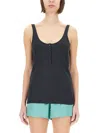 Tom Ford Cotton Blend Rib Jersey Tank Top In Black