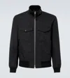 Tom Ford Cotton And Silk Twill Blouson In Black