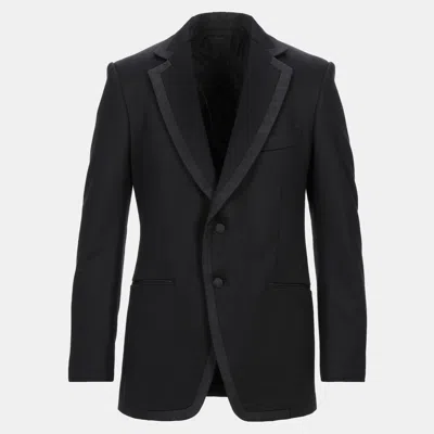 Pre-owned Tom Ford Cotton Blazers 54 In Black