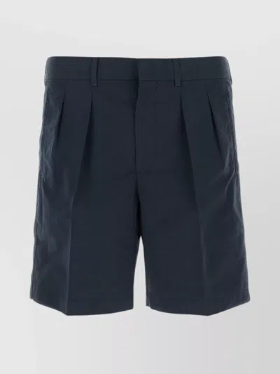 Tom Ford Cotton Blend Bermuda Shorts With Pleated Front