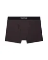 Tom Ford Cotton Blend Boxer Briefs In Dark Mink