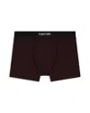 Tom Ford Logo-waistband Boxers In Viola Medi