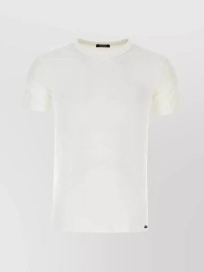 Tom Ford Cotton Blend Crew-neck T-shirt In White