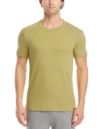 Tom Ford Crewneck Tee In Light Pastel Green