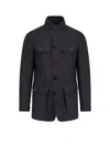 Tom Ford Long-sleeved Button-up Jacket In Black