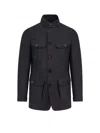 Tom Ford Long-sleeved Button-up Jacket In Black