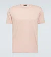 Tom Ford Cotton-blend Jersey T-shirt In Dusty Pink