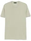 Tom Ford Cotton Blend Melange Crew Neck T-shirt Clothing